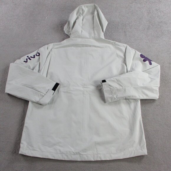 Brasil National Jacket Mens 2XL XXL Gray Goretex Soccer Windbreaker Hooded - Picture 2 of 11